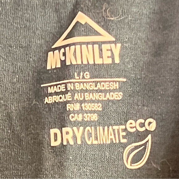 McKinley Men's T-Shirt Size L Blue Green Short Sleeves - Picture 7 of 12